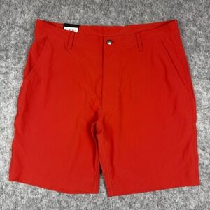 NWT FootJoy Performance Golf Shorts Mens 35 Red Stretch Waistband Wicking